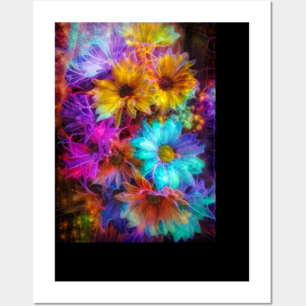 Crazy Daisies Wall Art by ArtDreamStudio